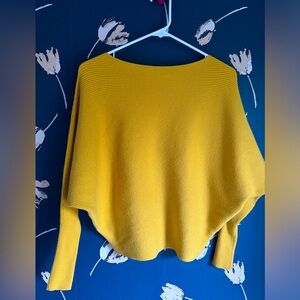 Mustard yellow Philosophy batwing sweater